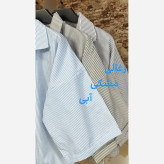 شومیز لینن راه راه زنانه فری سایز مدل شکوفا رنگبندی