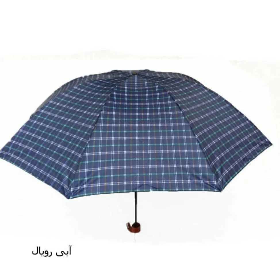 چتر چهار خانه تاشو ضدباد سبک و کمجا پارچه ضد آب مناسب باران و آفتاب زنانه و مردانه