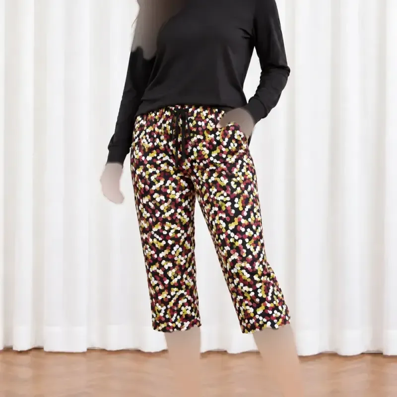 شلوارک زنانه طرحدار بنگلادشی پنبهای سایزبندی L XL XXL
