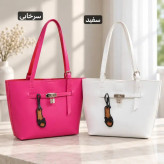 کیف زنانه چرم مصنوعی ابعاد 40 در 27 سانتیمتر