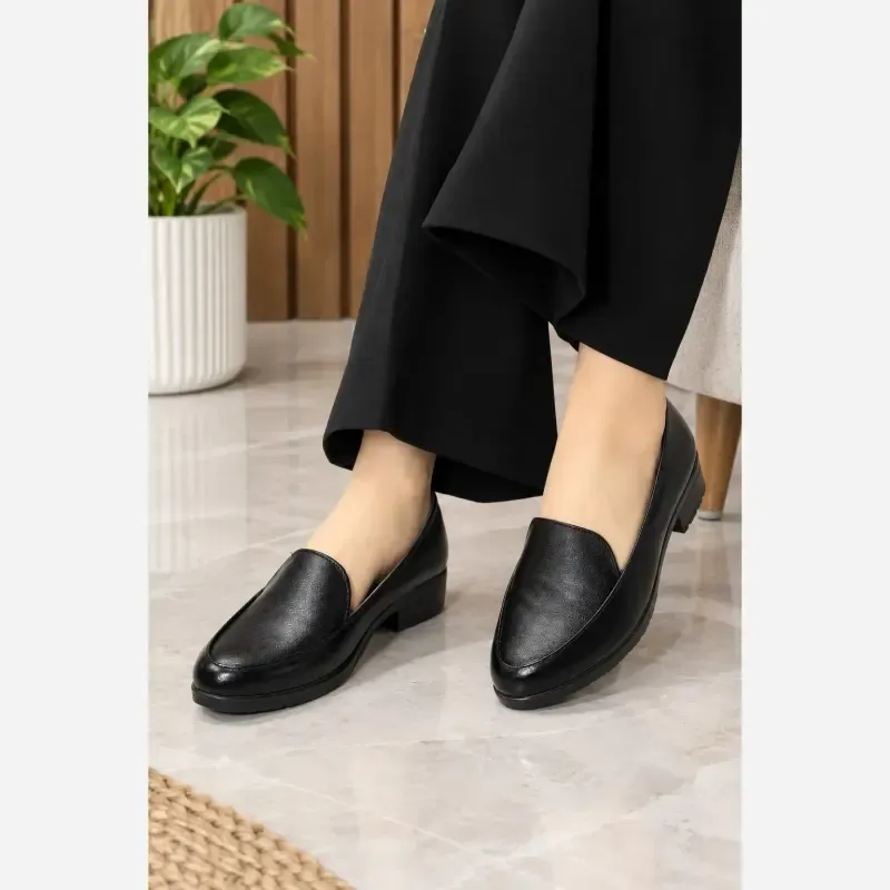 کالج زنانه چرم شرکتی زیره PVC رنگ مشکی سایز 37 تا 40