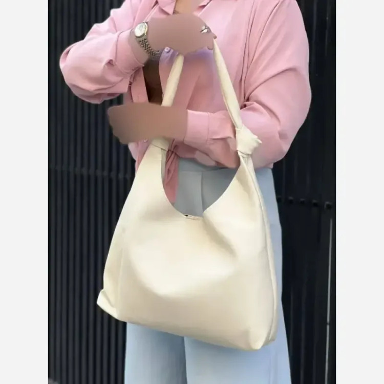 کیف زنانه بند گره شرانگ خارجی همراه کیف آرایش سایز 33-38