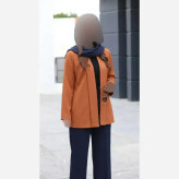مانتو جلو باز کرپ اعلا قد 78 دور سینه 120 کیفیت تضمینی گرم بالا
