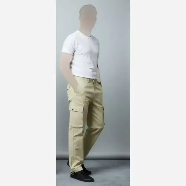 شلوار فول بگ کتان 7 جیب دوحالته گت دار سایز بزرگ