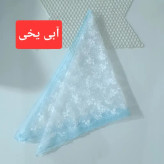 مینی اسکارف مجلسی سه گوش توری لبه گیپور ابعاد 75 در 75 سانتیمتر رنگبندی متنوع