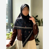 روسری نخی طرحدار قواره 140