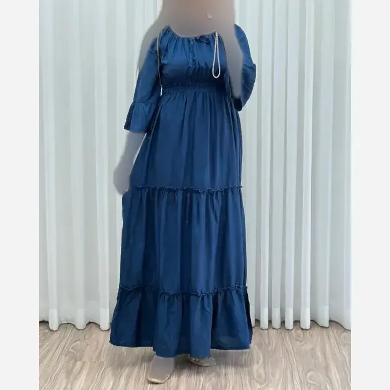 ساحلی عروسکی ململ فری سایز مناسب 40 تا 48 نخ ململ