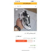 کفش مردانه نیوبالانس سایز بزرگ 45 تا 47 سفید مشکی سبز اسپرت باشگاه