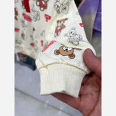 ست بلوز و شلوار تدی و شلوار مام استایل جین بچه گانه وارداتی بهاره و پاییزه