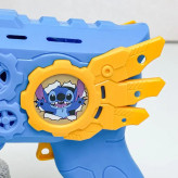 تفنگ حباب ساز استیچ با صدا و نور، مناسب 2 سال به بالا، همراه مایع حباب ساز