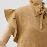 تاپ زنانه دبل فیس کد 1430 جنس وال قد 55 سانتیمتر