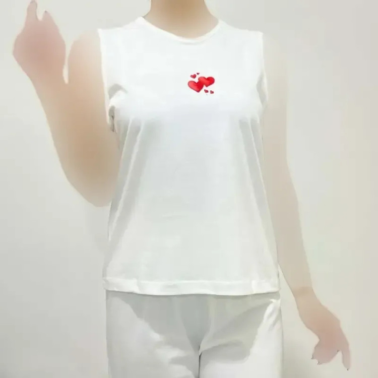 تاپ زنانه نخ پنبه چاپدار