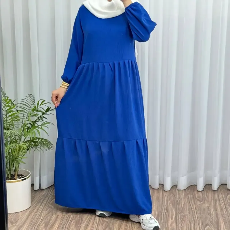 پیراهن ساحلی زنانه دریا مدل آیدا جنس ابروباد فری سایز مناسب تا سایز 48 قد 135 چروک نمیشود سایه نمیندازد