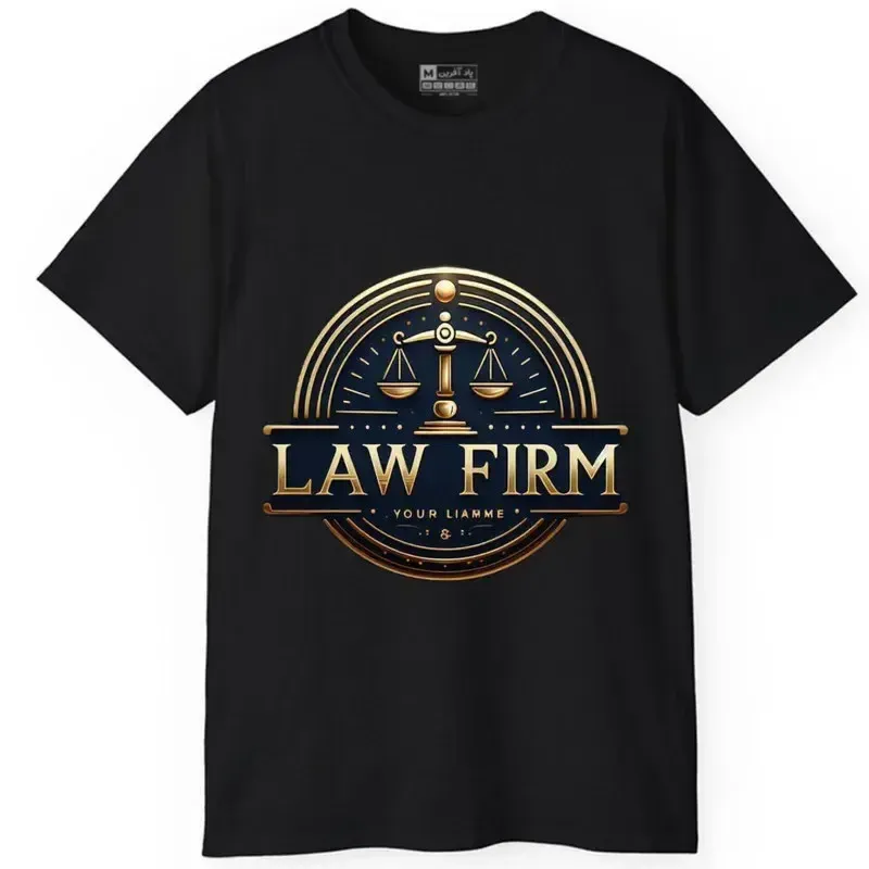 تیشرت آستین کوتاه مردانه طرح رشته حقوق وکالت مدل 673