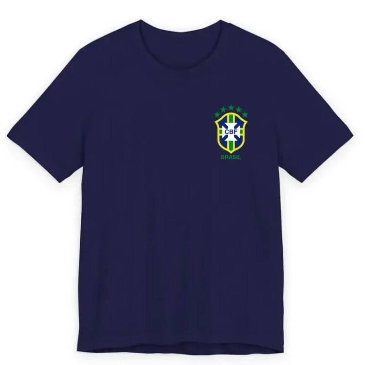 تیشرت آستین کوتاه یقه گرد مردانه پاد آفرین مدل فوتبالی جام جهانی برزیل