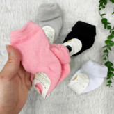 جوراب حوله ای نوزادی صددرصد پنبه نرم و لطیف سایز صفر تا دو سال