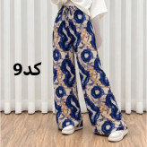 شلوار راحتی نخی پارچه خارجی فری سایز مناسب تا سایز 50