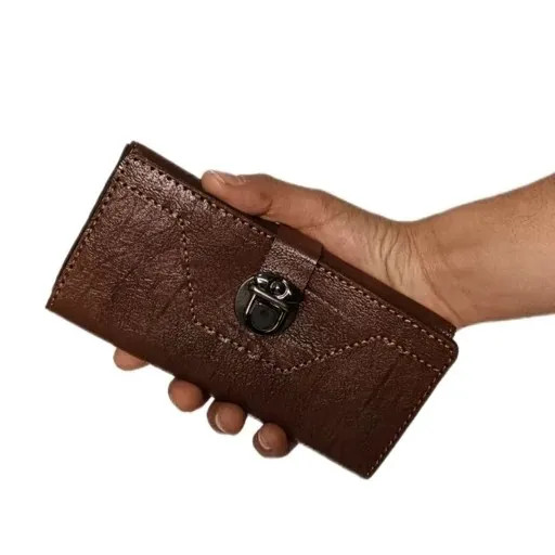ست کفش طبی زنانه و کیف پول چرمی سه لت